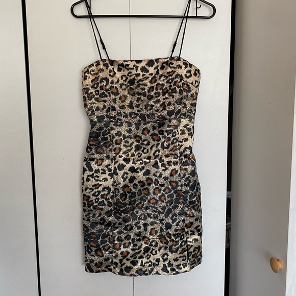 NWT sparkly cheetah print Urban Outfitters mini dress - Picture 1 of 5